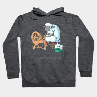 Ewe at the Spinning Wheel Hoodie